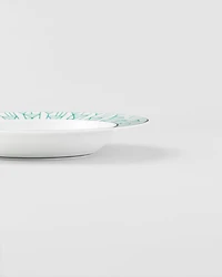 Set of two porcelain soup plates - Vienna Green