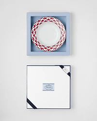 Set of two porcelain soup plates