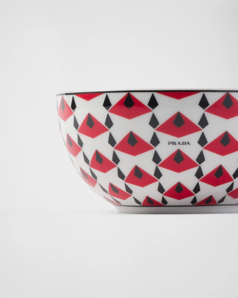 Set of two porcelain rice or cereal bowls