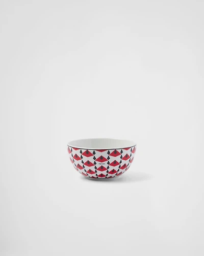 Set of two porcelain rice or cereal bowls