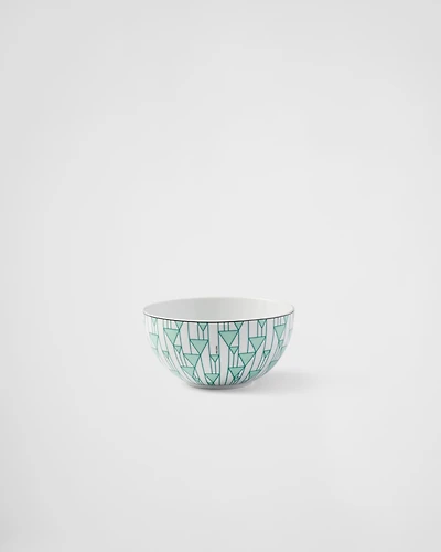 Set of two porcelain soup bowls - Vienna Green