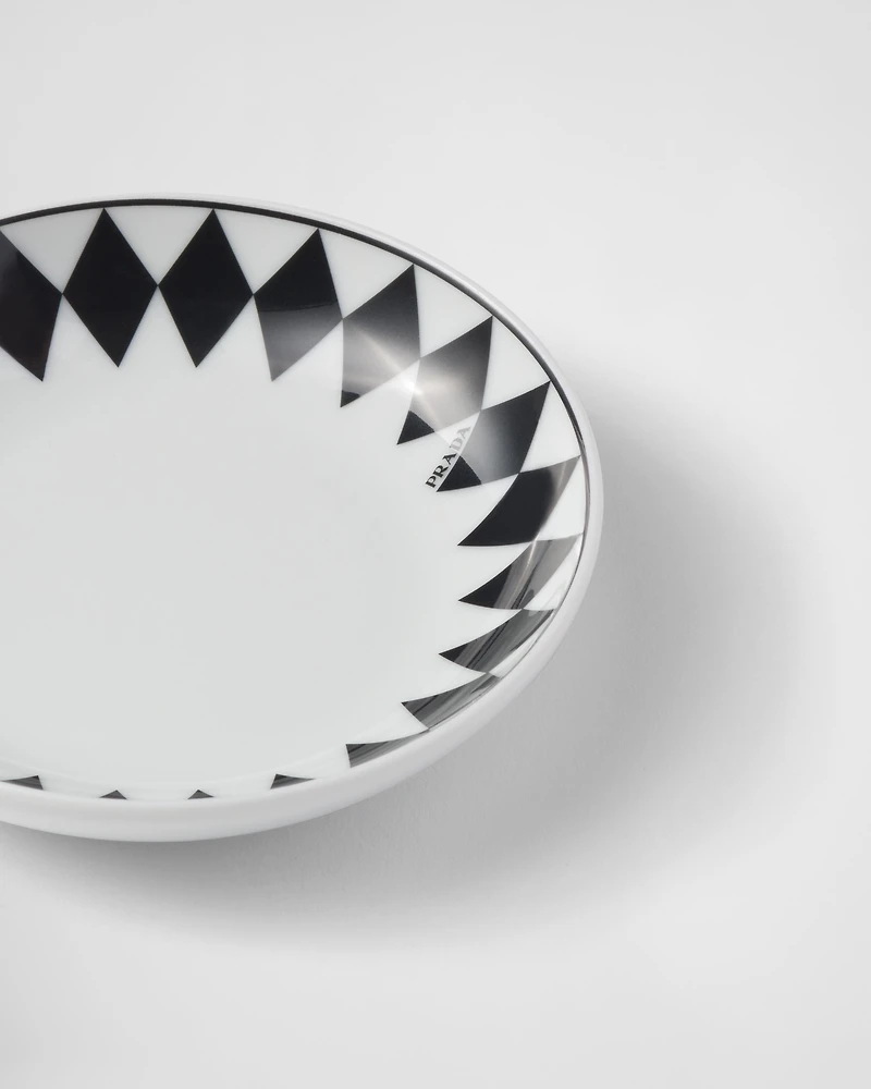 Set of two porcelain sauce bowls - Checkerboard
