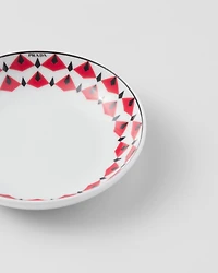 Set of two porcelain sauce bowls