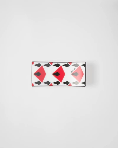 Set of two porcelain chopstick rests