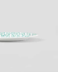 Set of two porcelain dessert plates - Vienna Green