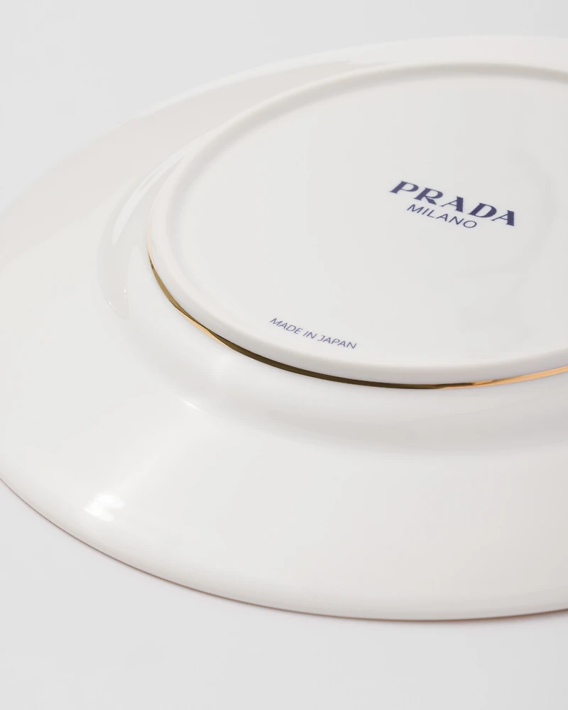 Porcelain dinner plate - Solid Gold