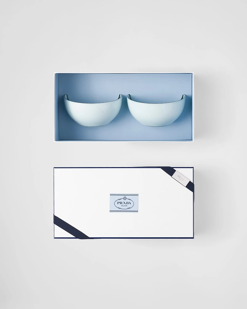 Set of two porcelain bowls