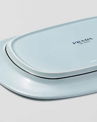 Rectangular porcelain tray