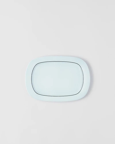 Rectangular porcelain tray