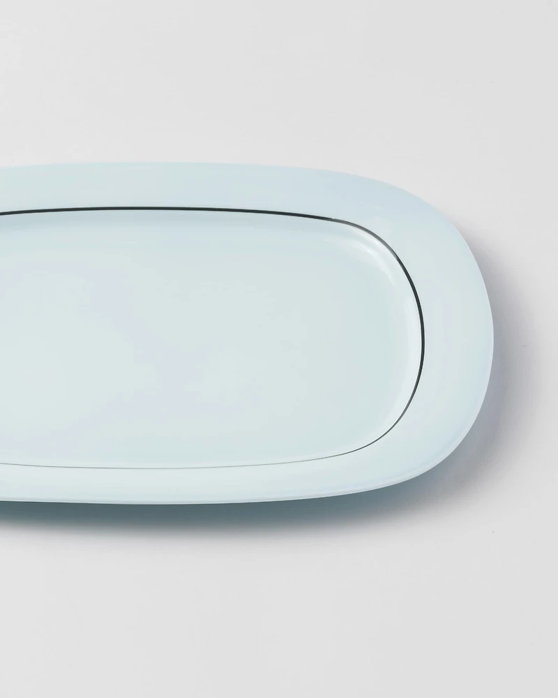 Rectangular porcelain tray