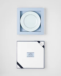 Set of two porcelain dessert plates - Celadon