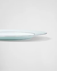 Set of two porcelain dinner plates - Celadon