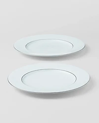 Set of two porcelain dinner plates - Celadon