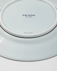 Set of two porcelain bread plates - Celadon