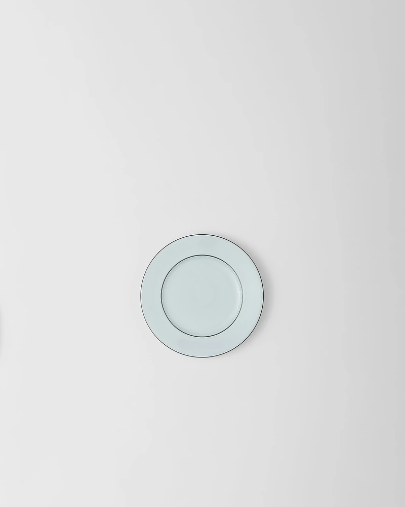 Set of two porcelain bread plates - Celadon