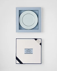 Set of two porcelain bread plates - Celadon