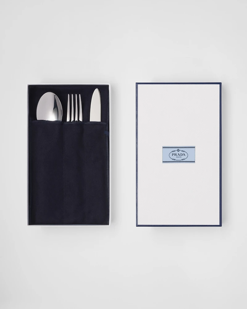 Stainless steel dessert flatware set 