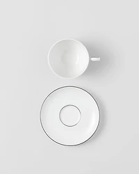 Set of two porcelain cappuccino cups - Checkerboard