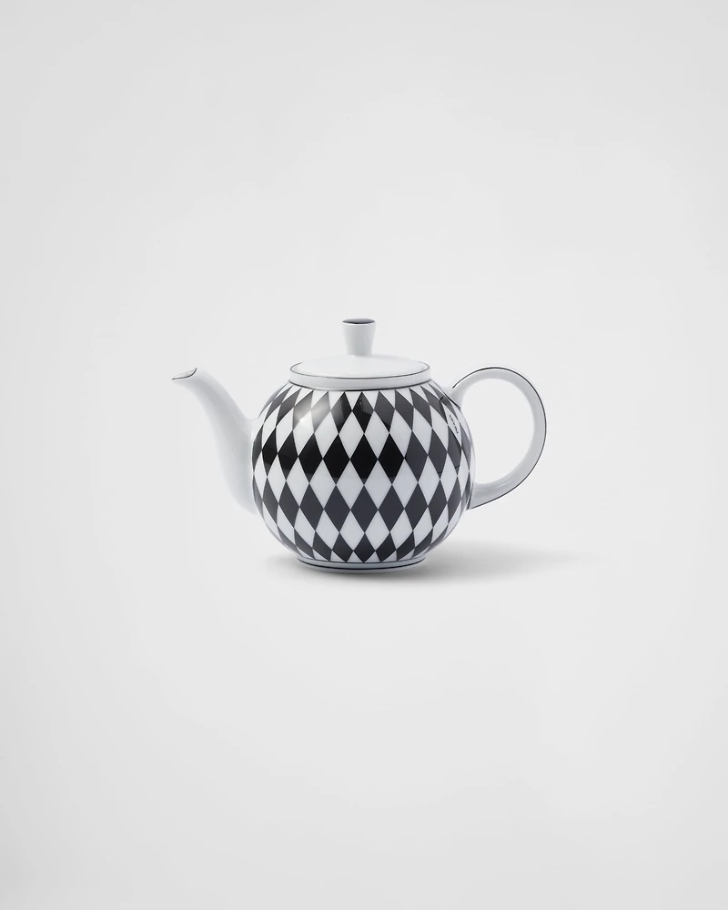 Porcelain teapot - Checkerboard