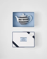 Porcelain teapot - Checkerboard 