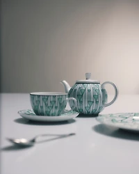 Porcelain teapot - Vienna Green