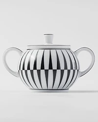 Porcelain milk jug and sugar bowl set - Stripes