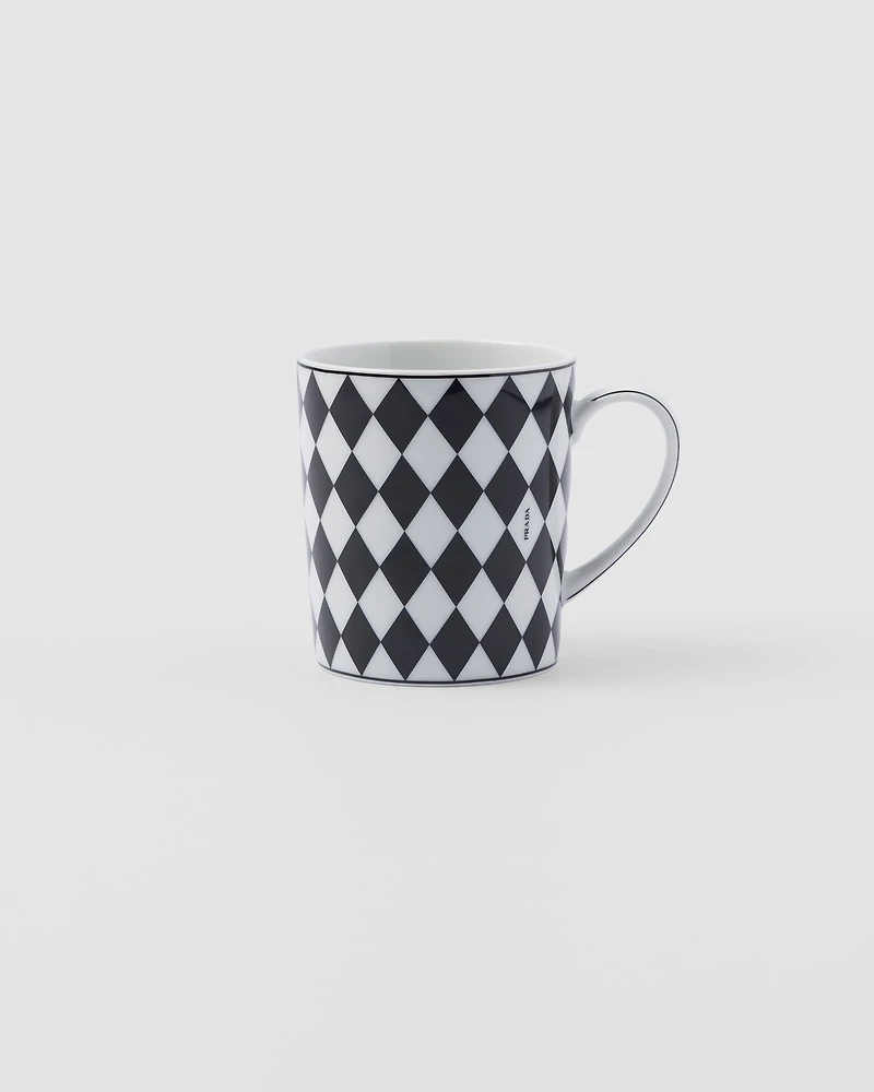 Porcelain mug - Checkerboard 