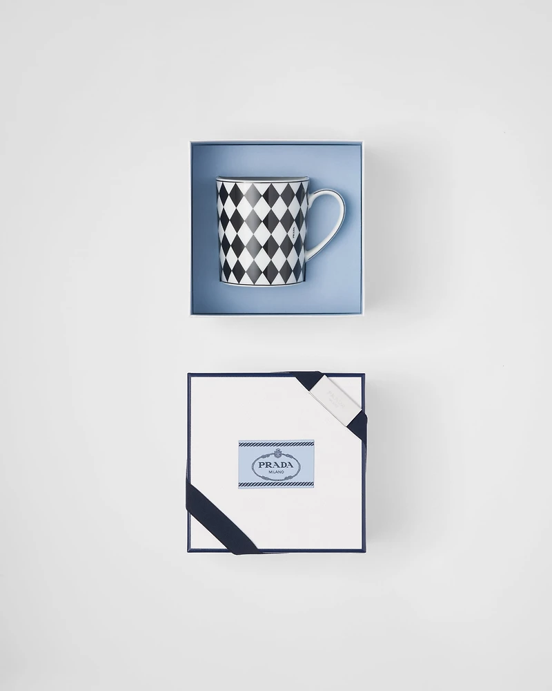 Porcelain mug - Checkerboard 