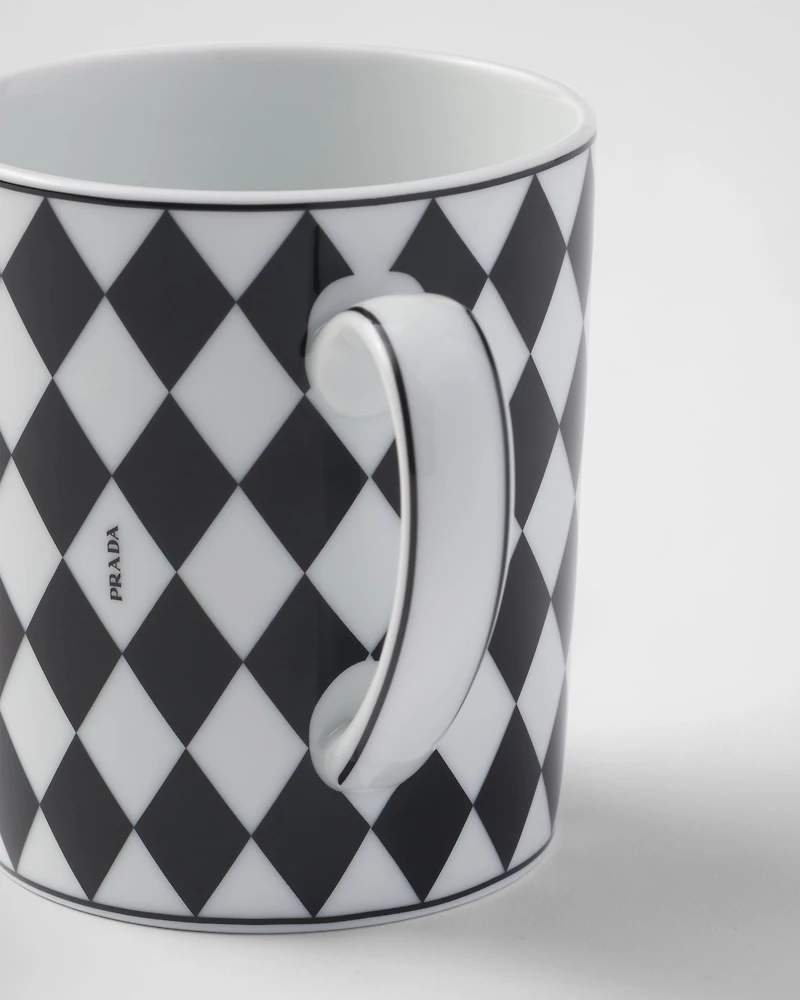 Porcelain mug - Checkerboard 