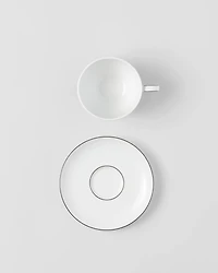Set of two porcelain cappuccino cups - Stripes