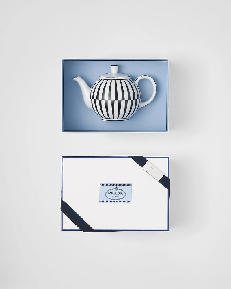 Porcelain teapot - Stripes