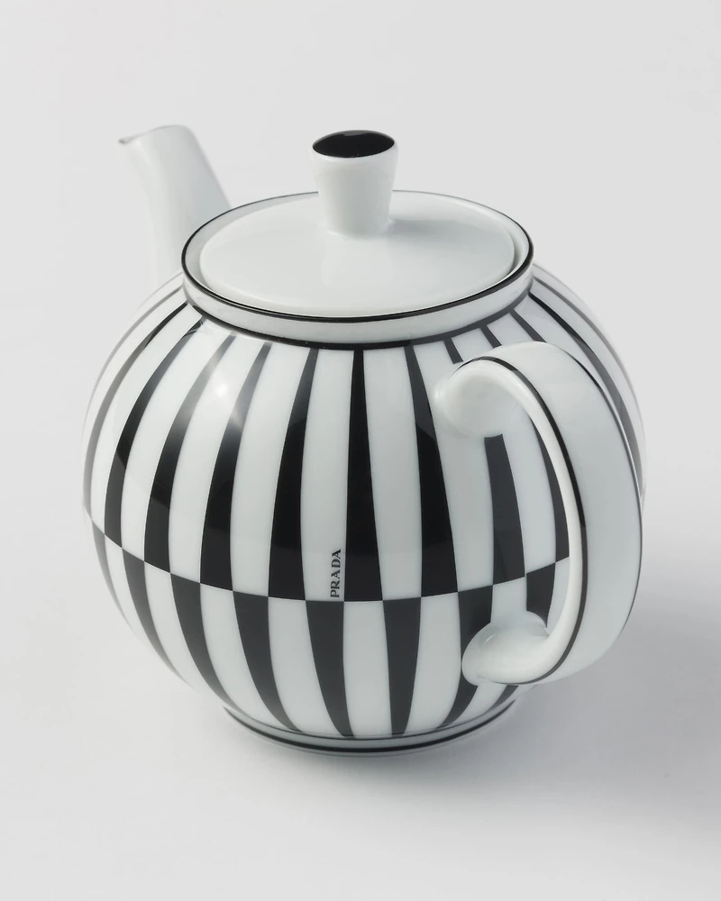 Porcelain teapot - Stripes