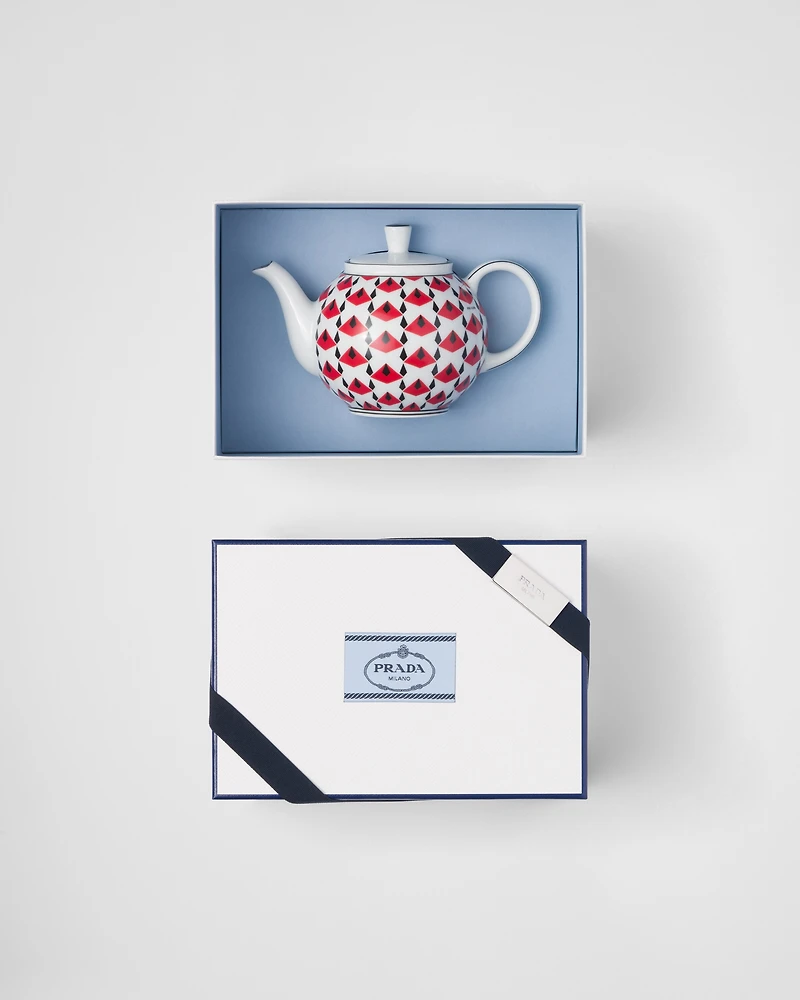 Porcelain teapot - Vienna Red