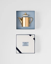 Porcelain coffee pot - Solid Gold