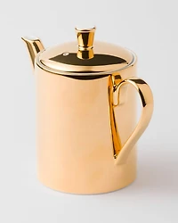 Porcelain coffee pot - Solid Gold
