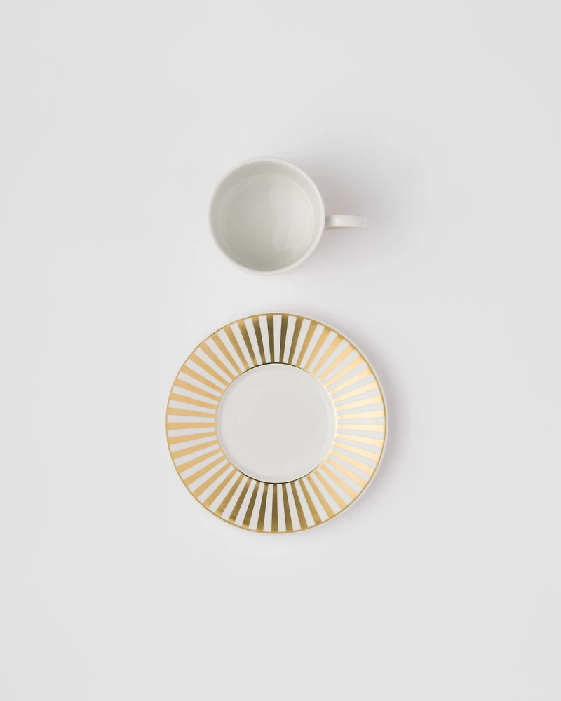 Porcelain tea cup - Stripes