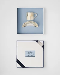 Porcelain coffee cup - Stripes