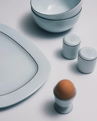 Porcelain salt and pepper set - Celadon