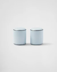 Porcelain salt and pepper set - Celadon