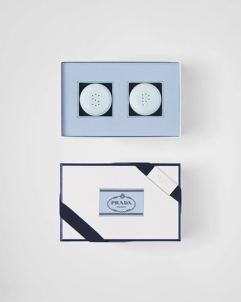 Porcelain salt and pepper set - Celadon