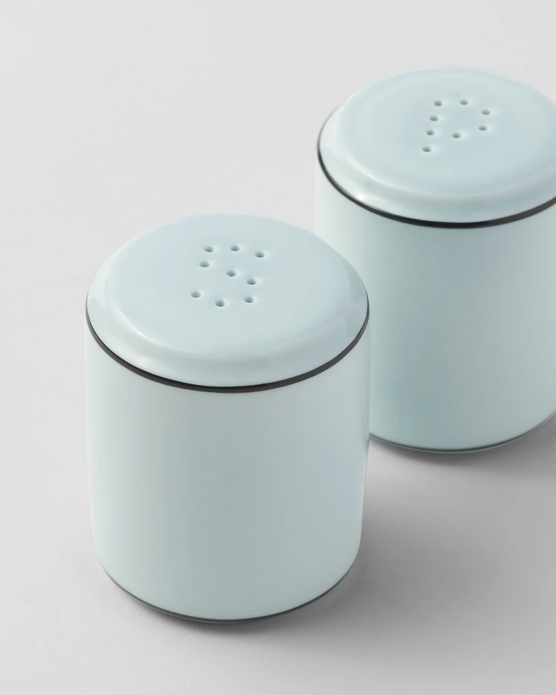 Porcelain salt and pepper set - Celadon