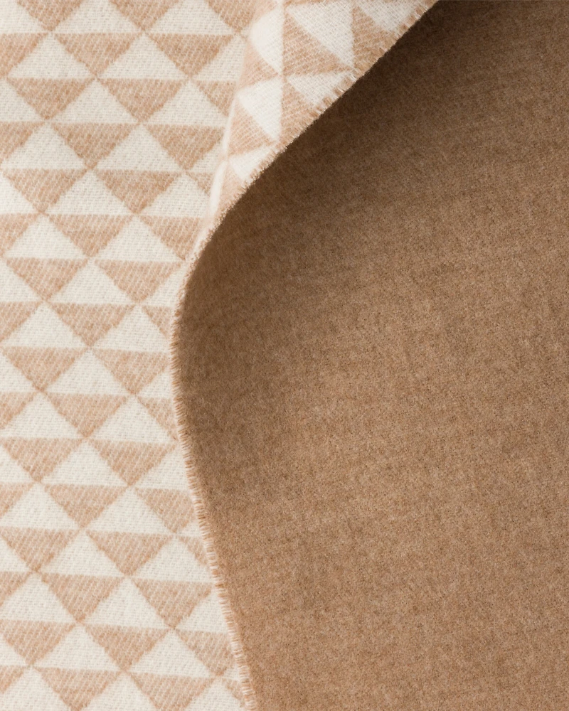 Symbole Double cashmere and wool throw