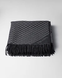 Symbole Double cashmere and wool throw