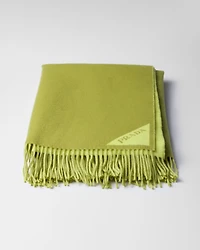 Light jacquard wool and cashmere plaid