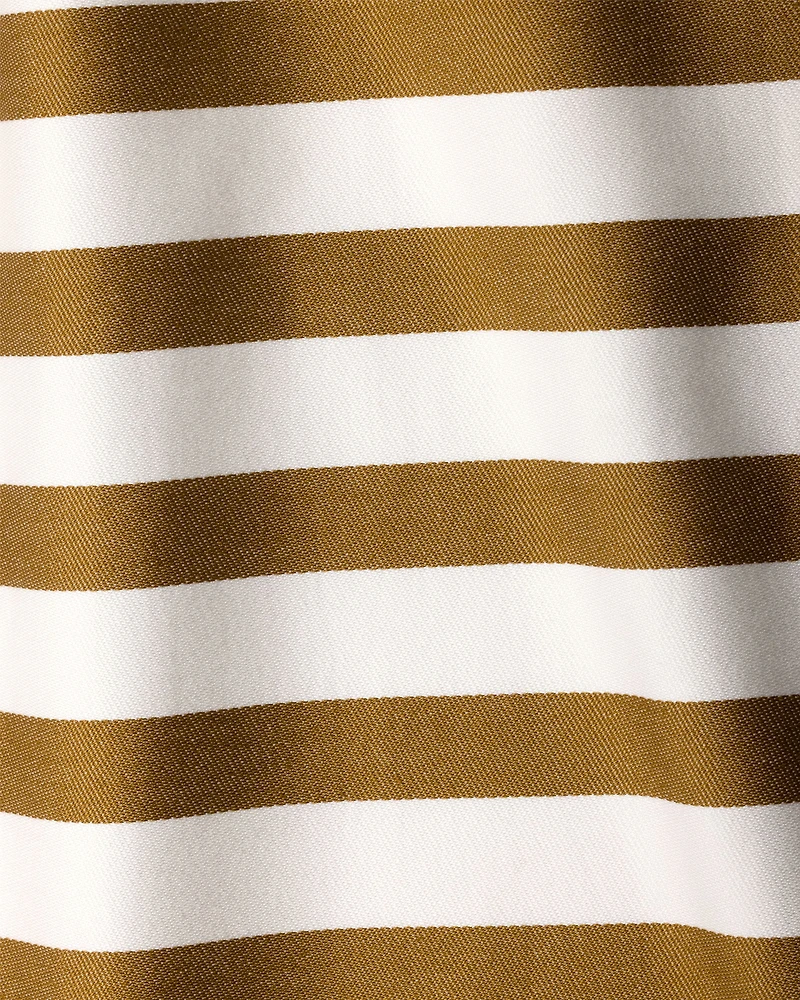 Striped cotton beach towel