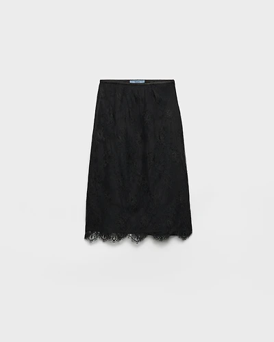 Lace pencil skirt