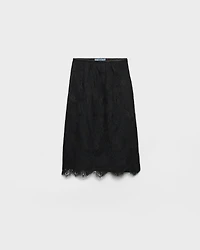 Lace pencil skirt