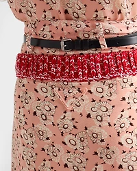 Floral print georgette skirt