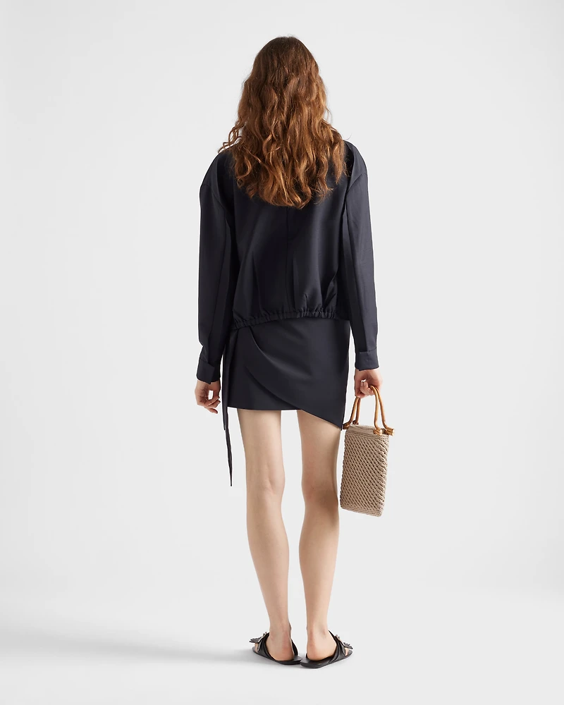 Kid mohair miniskirt