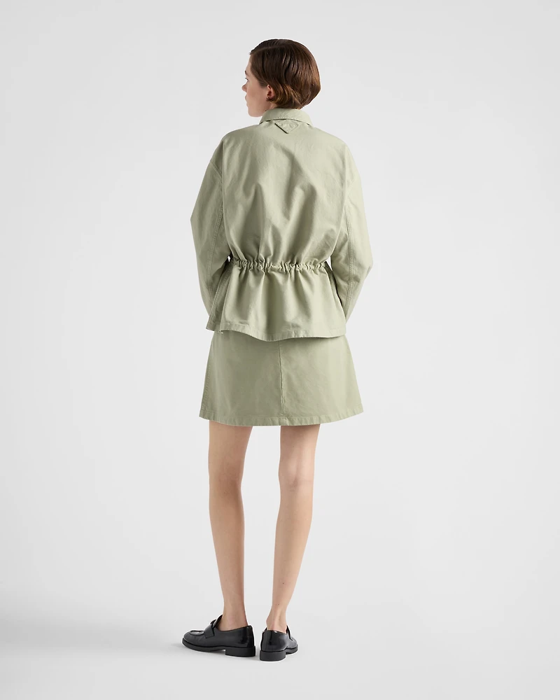 Old canvas miniskirt